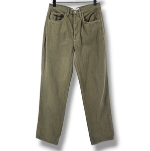 Denim Forum Aritzia The Joni High Rise Loose 29L Green Size 27